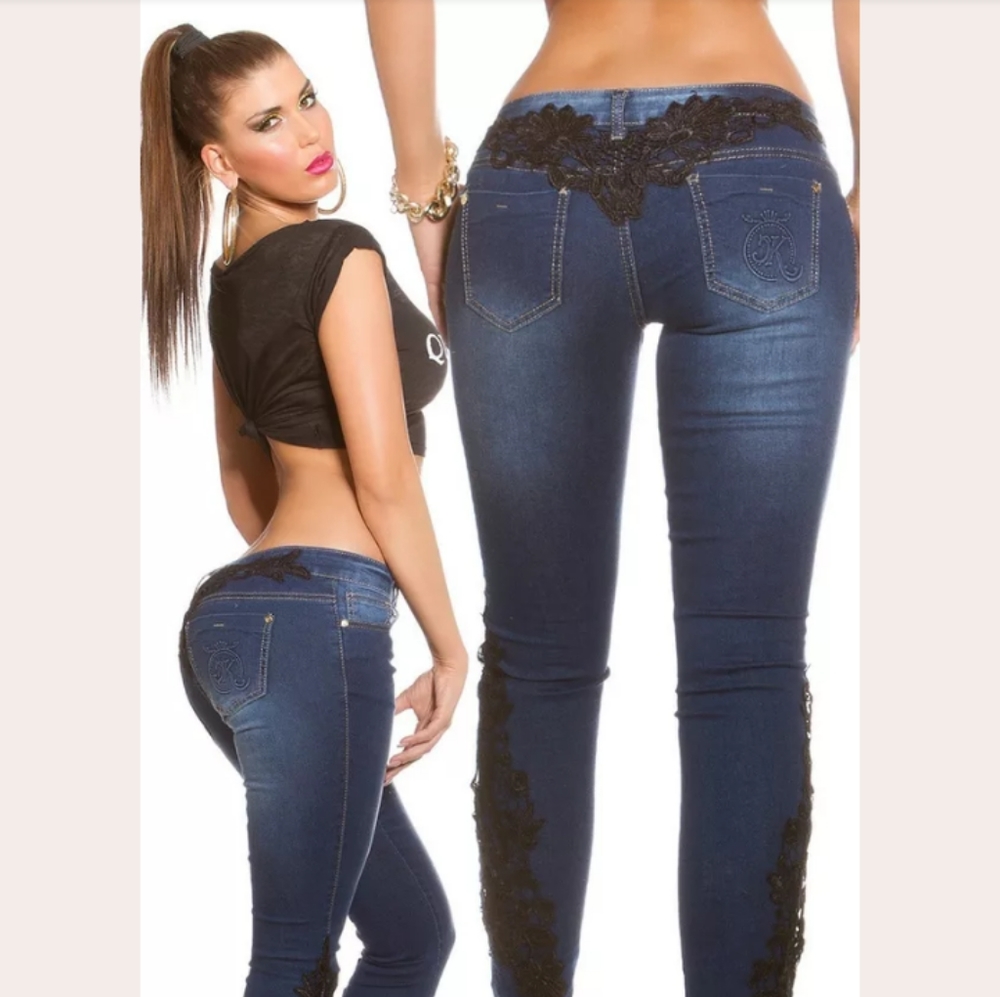 KouCla designer denim with lace size 25